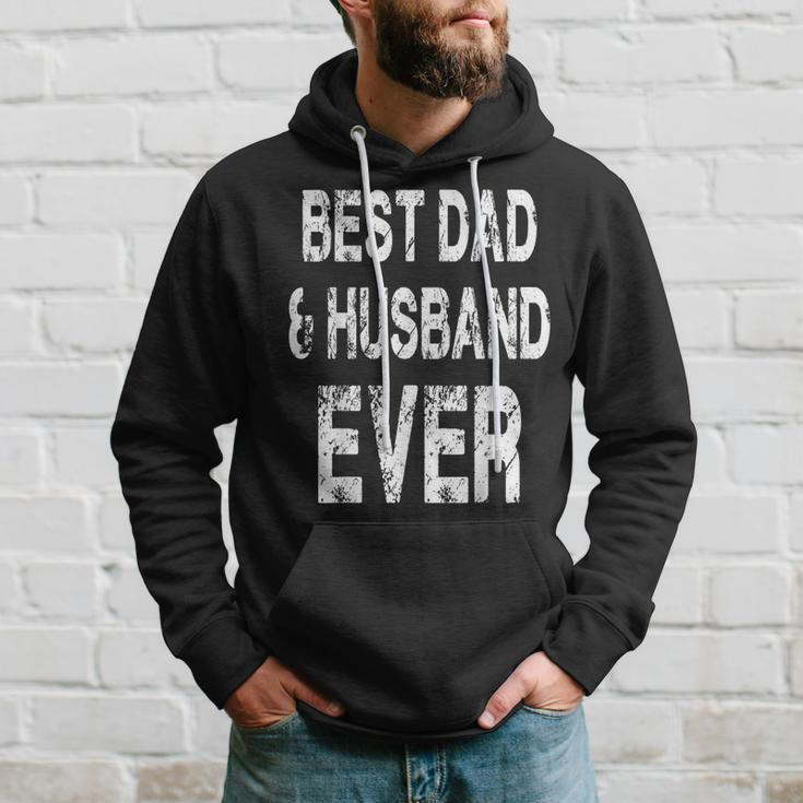 Best Dad And Husband Ever Father's Day Quote Hoodie Gifts for Him