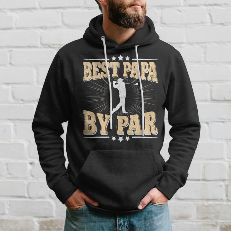 Best Papa By Par Retro Golf Player Daddy Dad Fathers Day Hoodie Gifts for Him