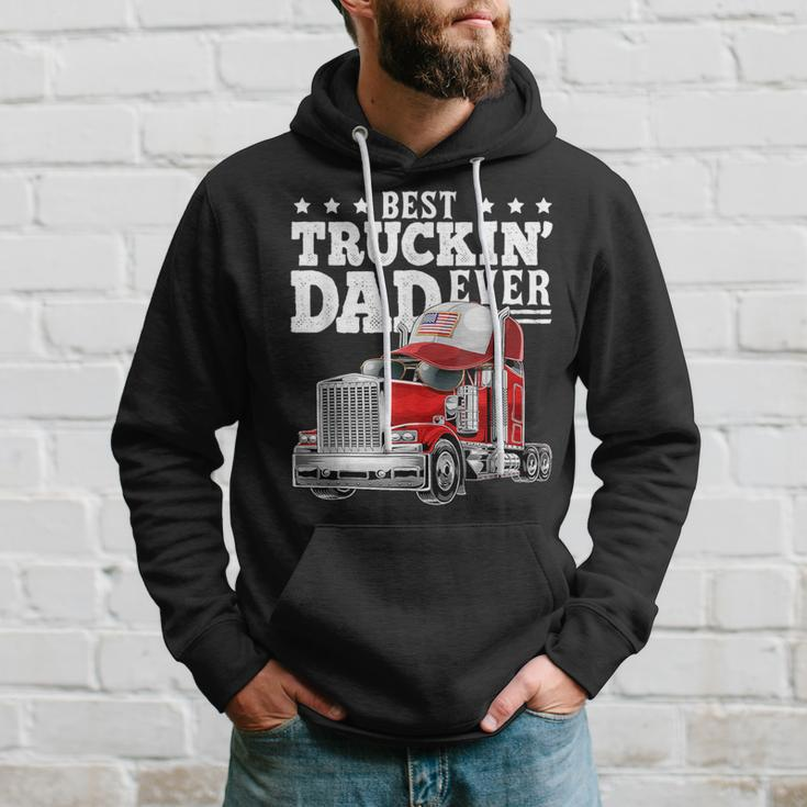 The Best Trucker Dad Of All Time Father's Day Hoodie Gifts for Him