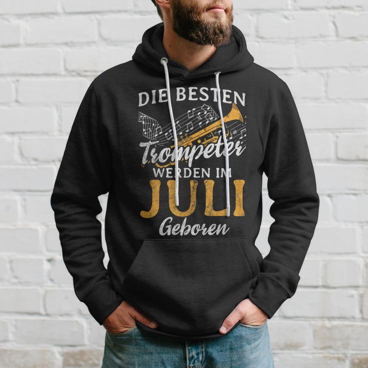 Best Trumpeter Im Jli Geboren Blasmusik Trumpet Kapuzenpullover Geschenke für Ihn