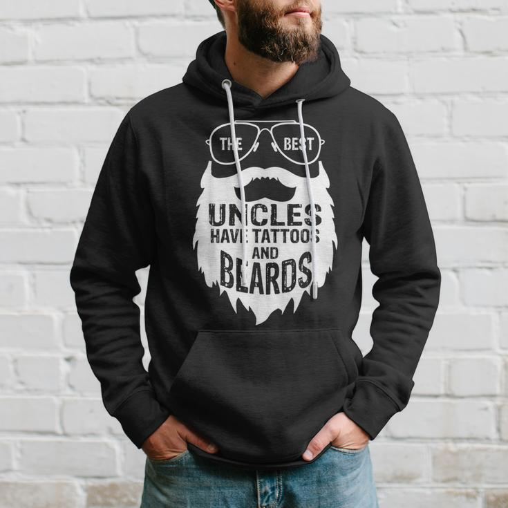 Best Uncles Beards Tattoos Husband Mens Hoodie Gifts for Him
