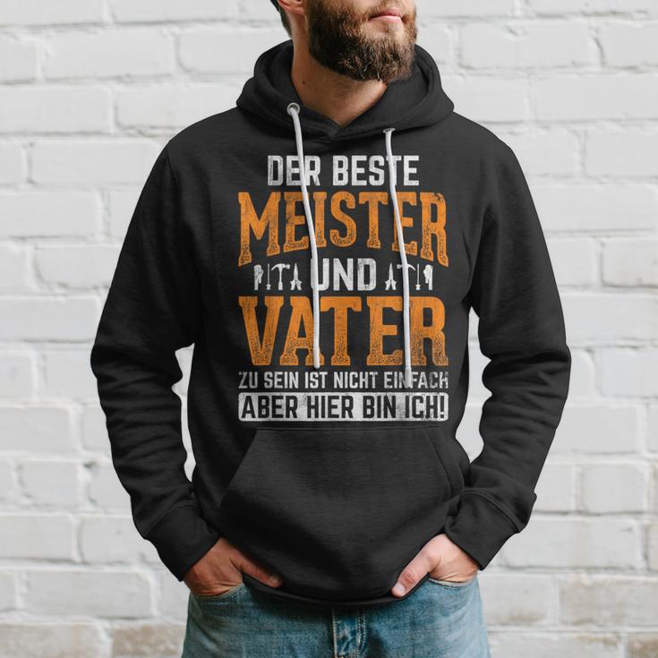 With Bester Meister Und Fater Handwerker Papa Meister Kapuzenpullover Geschenke für Ihn