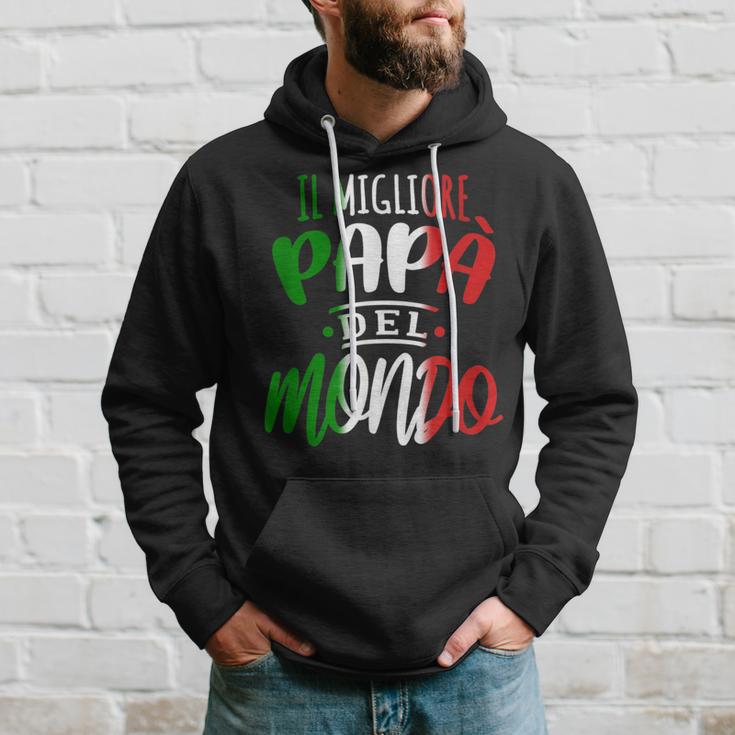 Bester Papa Der Welt Italian Italian Slogan Kapuzenpullover Geschenke für Ihn