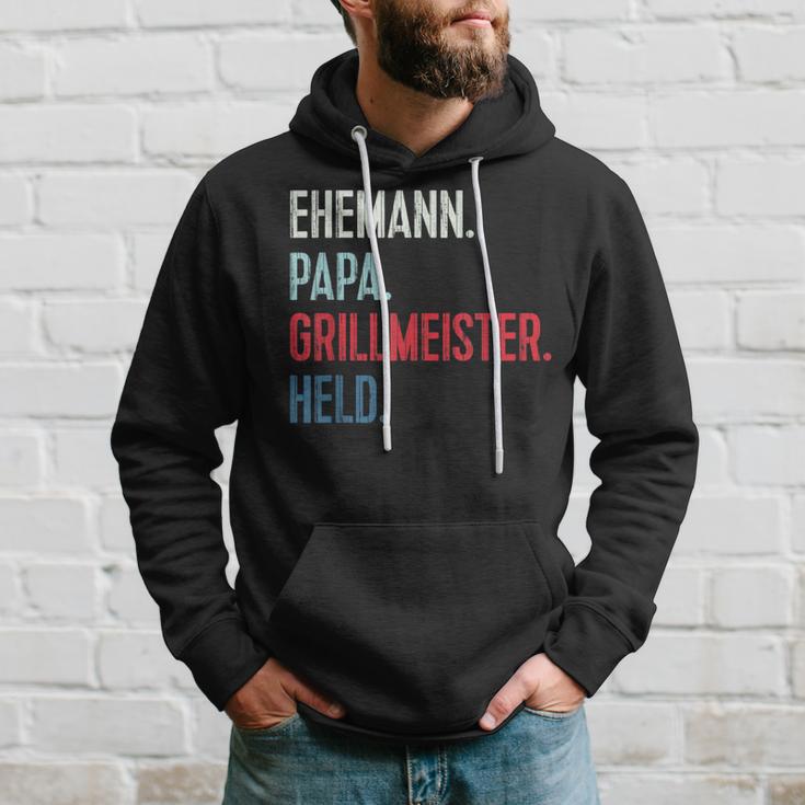 Bester Papa Grillmeister Held Grillen Bester Husann German L Kapuzenpullover Geschenke für Ihn