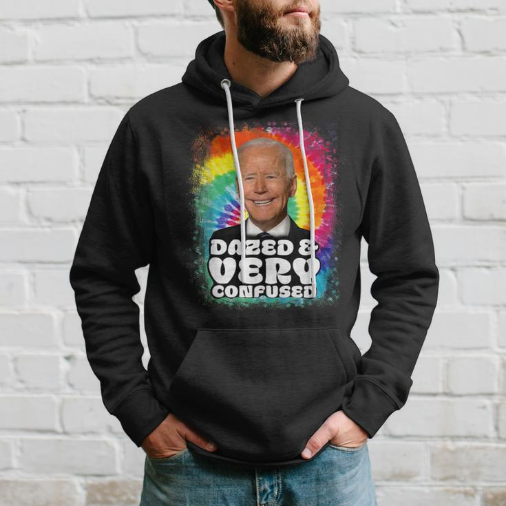 Biden Dazed And Very Confused Tiedye Anti Joe Biden Hoodie Gifts for Him