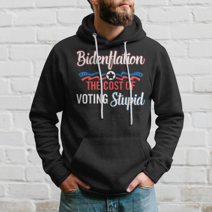 Biden Flation The Cost Of Voting Stupid Anti Biden 4Th July Hoodie Gifts for Him
