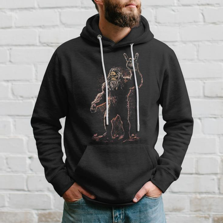 Bigfoot Rock On Sasquatch Rock & Roll Party Hoodie Gifts for Him