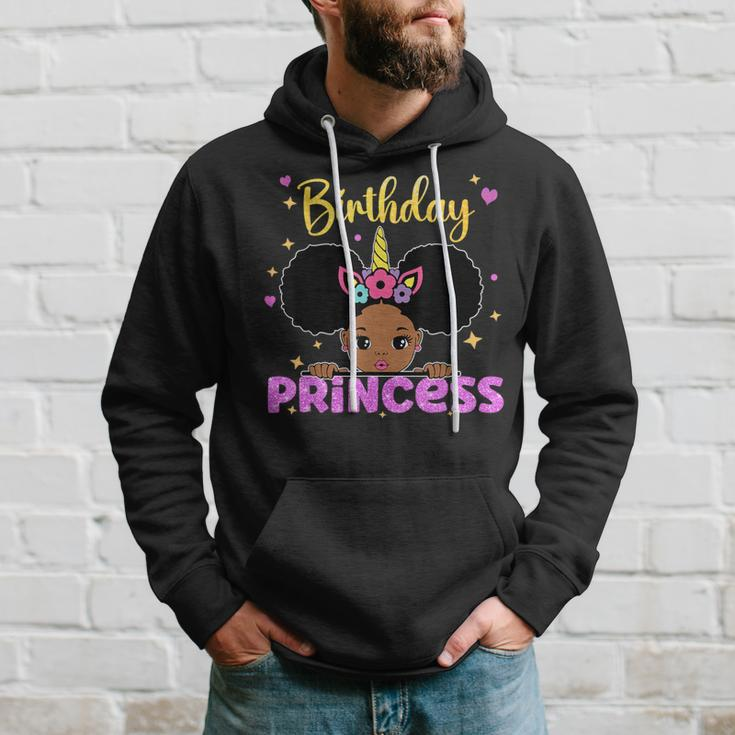 The Birthday Princess Melanin Afro Unicorn Cute Matching Hoodie Gifts for Him