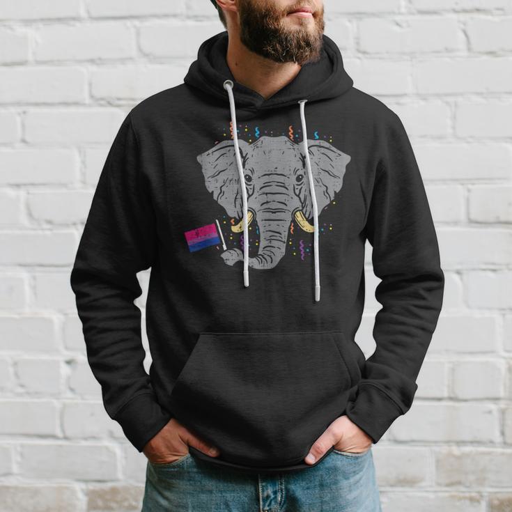 Bisexual Flag Elephant Lgbt Bi Pride Stuff Animal Hoodie Gifts for Him