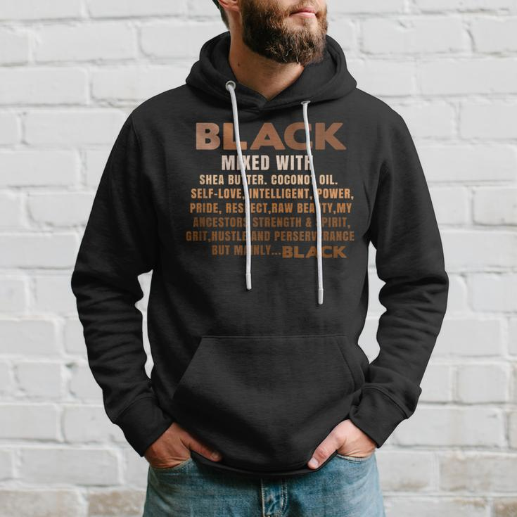 Black Mixed With Shea Butter Black History Month Blm Melanin Hoodie Gifts for Him