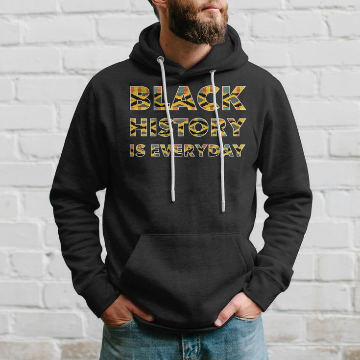 Black History Is Everyday Kente Patterns Africa Hoodie Gifts for Him