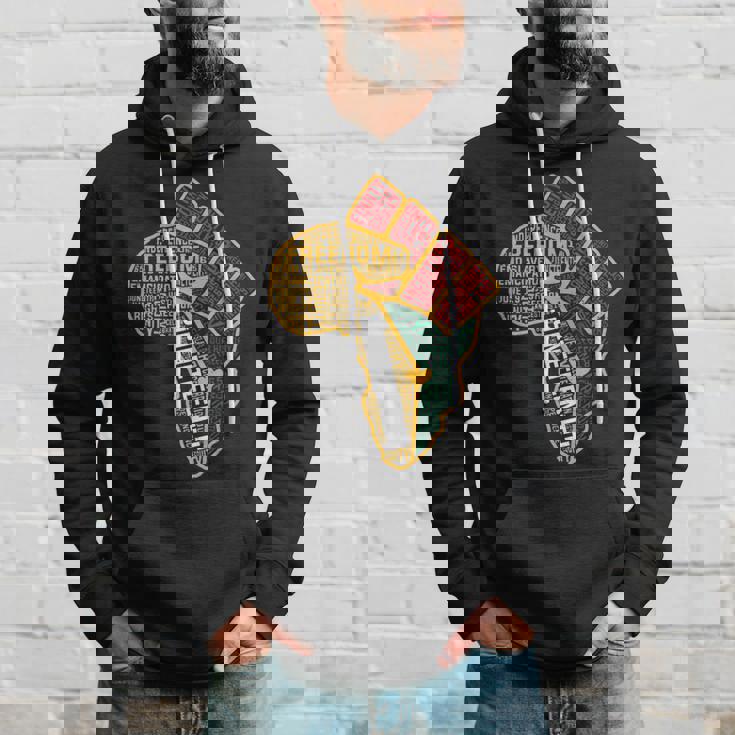 Black History Junenth Black Freedom 1865 African American Hoodie Gifts for Him