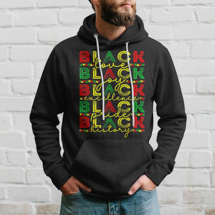 Black History Love Joy Pride African American Hoodie Gifts for Him