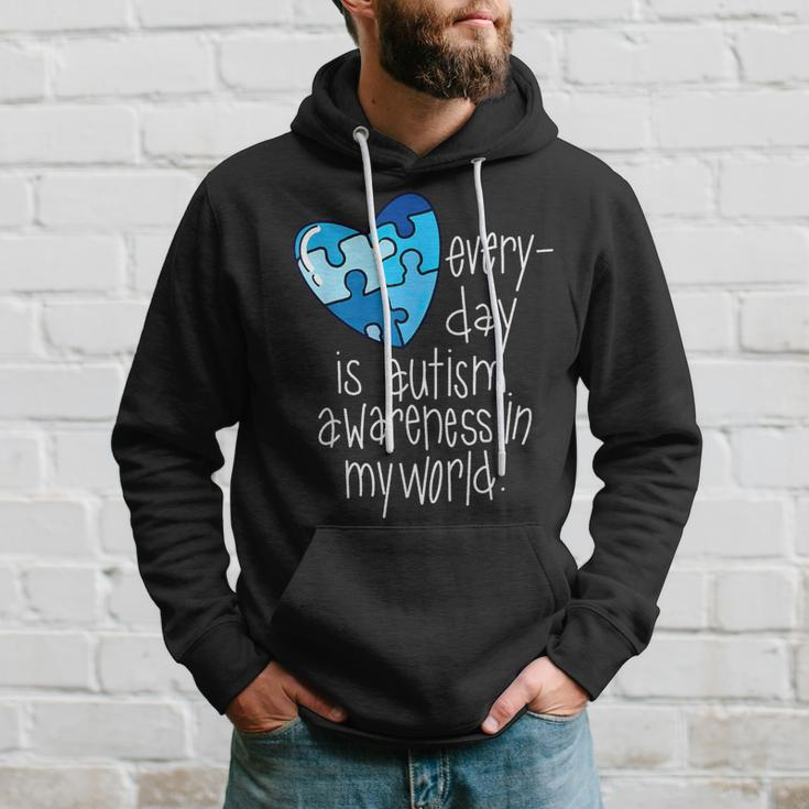 Blue Puzzle Heart Hoodie Gifts for Him