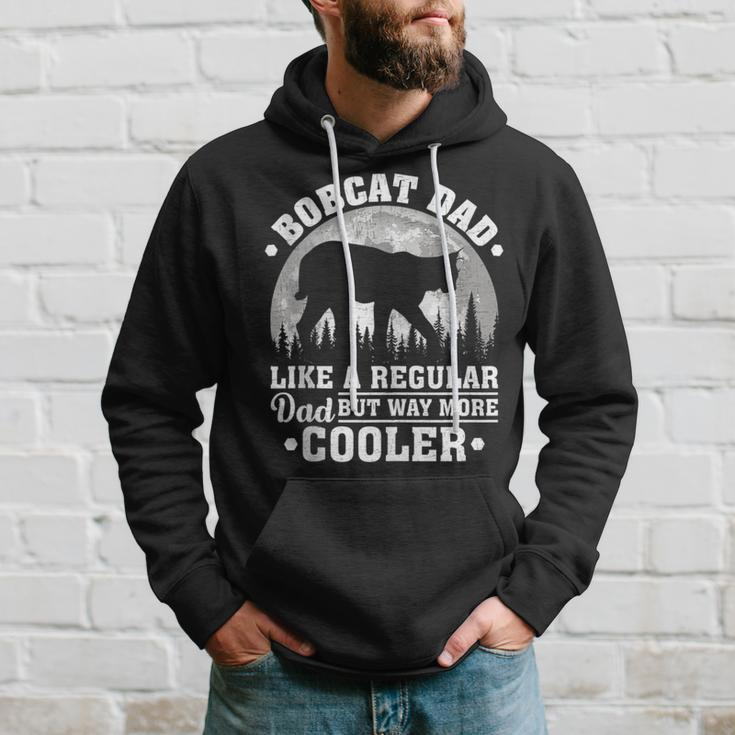 Bobcat Dad Like A Regular Dad Bobcat Father's Day Hoodie Gifts for Him