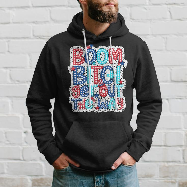 Boom Bitch Get Out The Way 4Th Of July Dalmatian Dots Hoodie Gifts for Him
