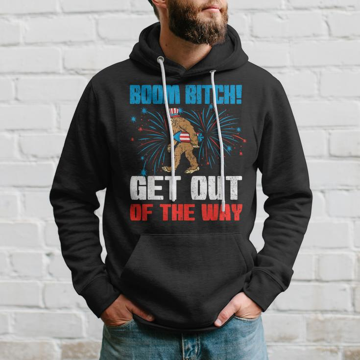 Boom Bitch Get Out The Way Retro 4Th Of July Patriotic Hoodie Gifts for Him