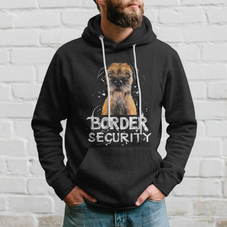Border Security Border Terrier Dog Quote Vintage Hoodie Gifts for Him