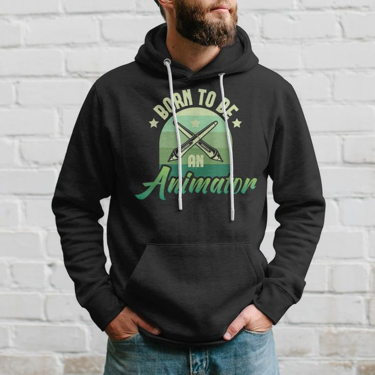 Born To Be An Animator Motion Graphic er Illustrator Hoodie Gifts for Him