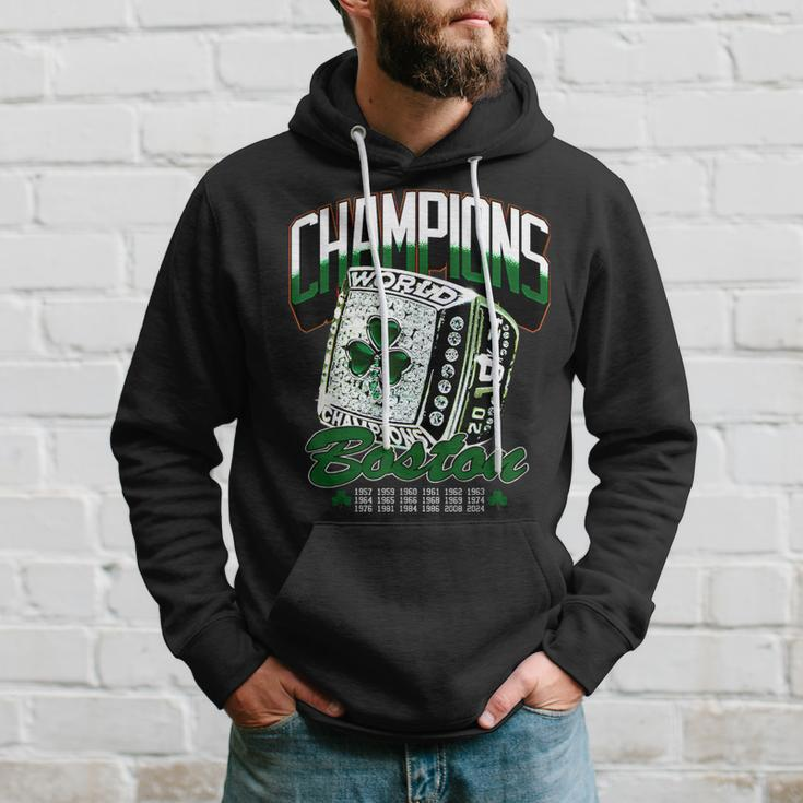 Boston World Champions Ring 2024 Hoodie Gifts for Him
