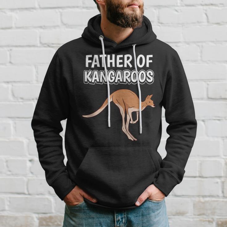 Boys Kangaroo Dad Father's Day Father Of Kangaroos Hoodie Gifts for Him