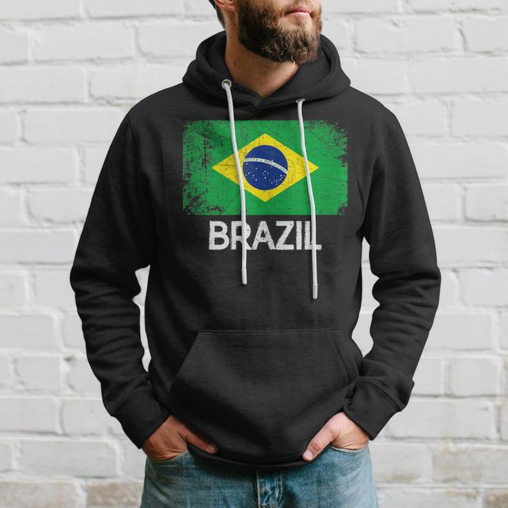Brazilian Flag Vintage Made In Brazil Hoodie Gifts for Him