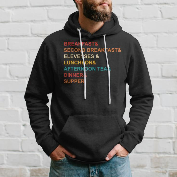Breakfast& Second Breakfast& Elevenses & Luncheon Quote Hoodie Gifts for Him