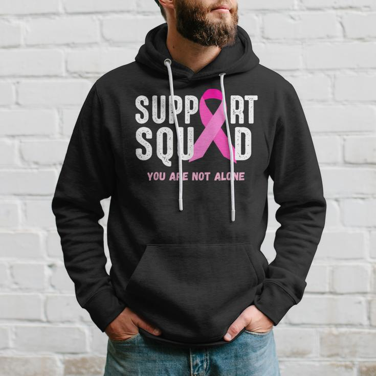 Breast Cancer Awareness Support Squad You Are Not Alone Hoodie Gifts for Him