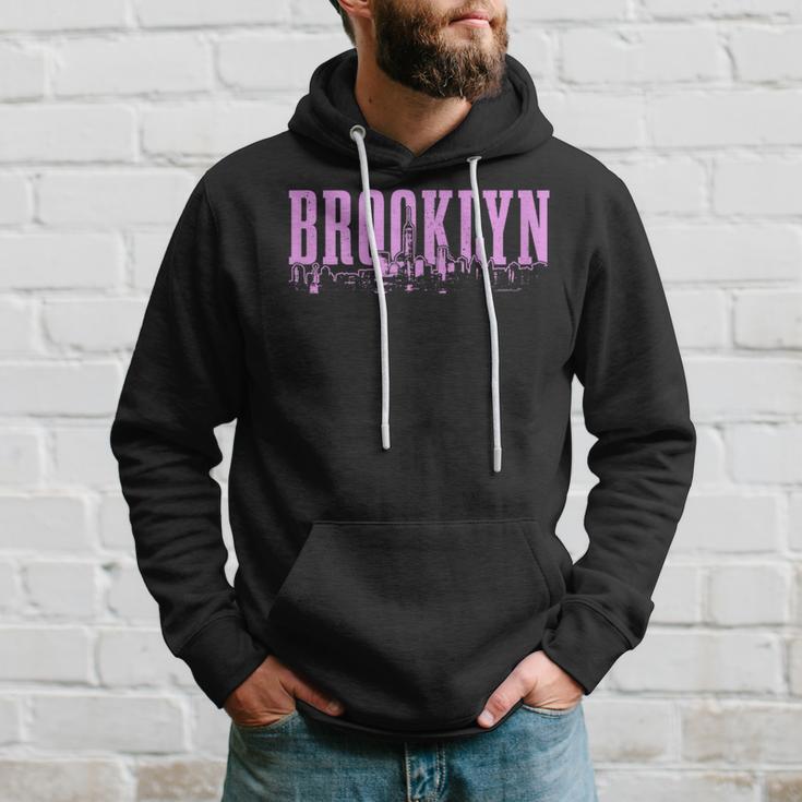 Brooklyn New York City Skyline Nyc Vintage Ny Hoodie Gifts for Him