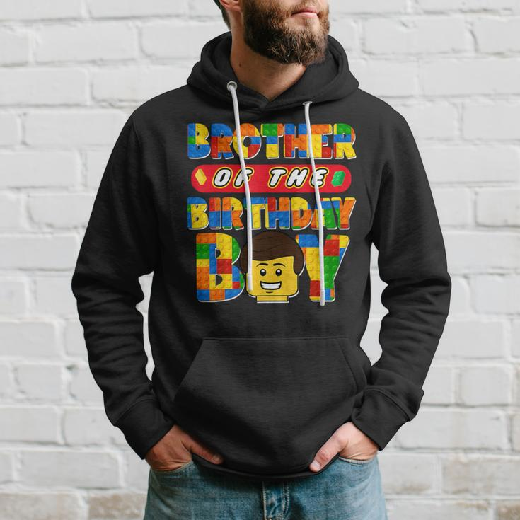 Brother Of The Birthday Boy Building Brick Family Matching Hoodie Gifts for Him