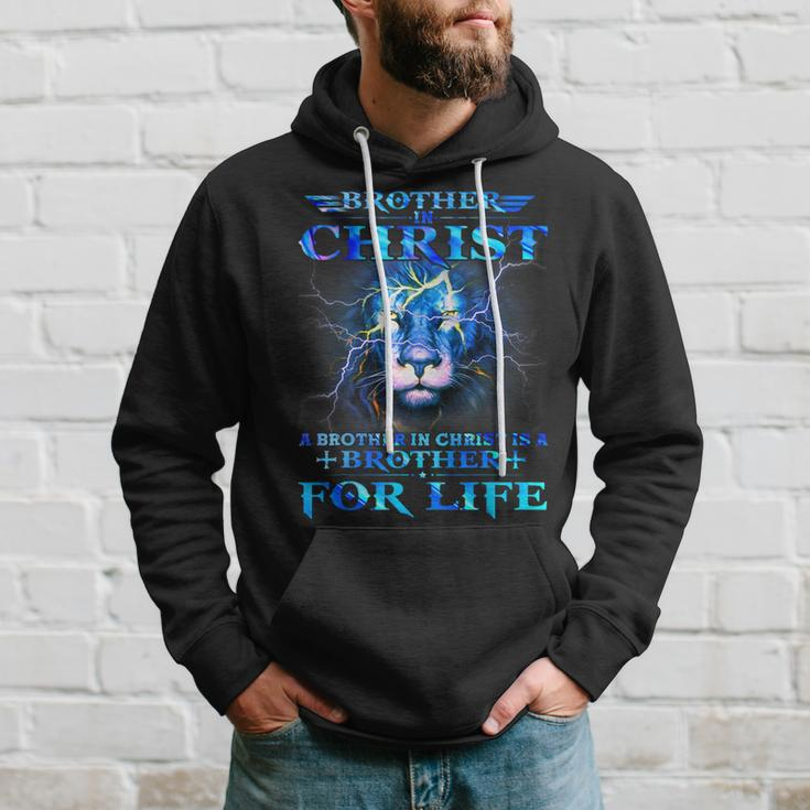 A Brother In Christ Is A Brother For Life Powerful Quote Hoodie Gifts for Him