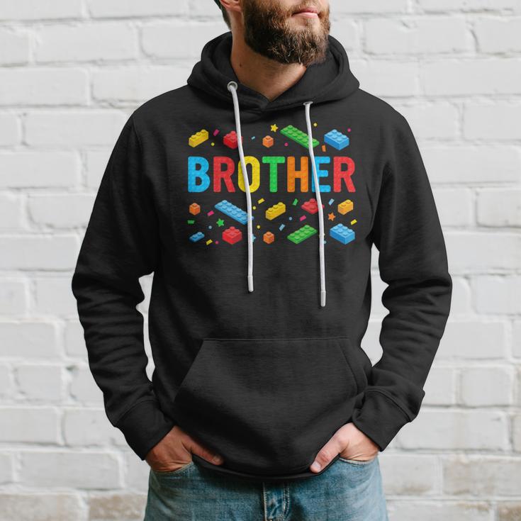 Brother Master Builder Building Bricks Blocks Family Big Bro Hoodie Gifts for Him