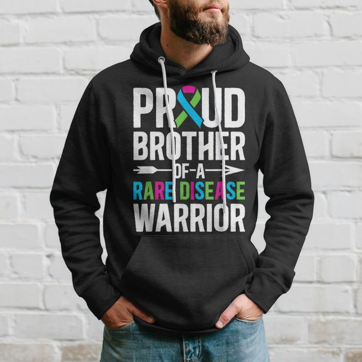 Brother Of A Rare Disease Warrior Rare Disease Awareness Hoodie Gifts for Him