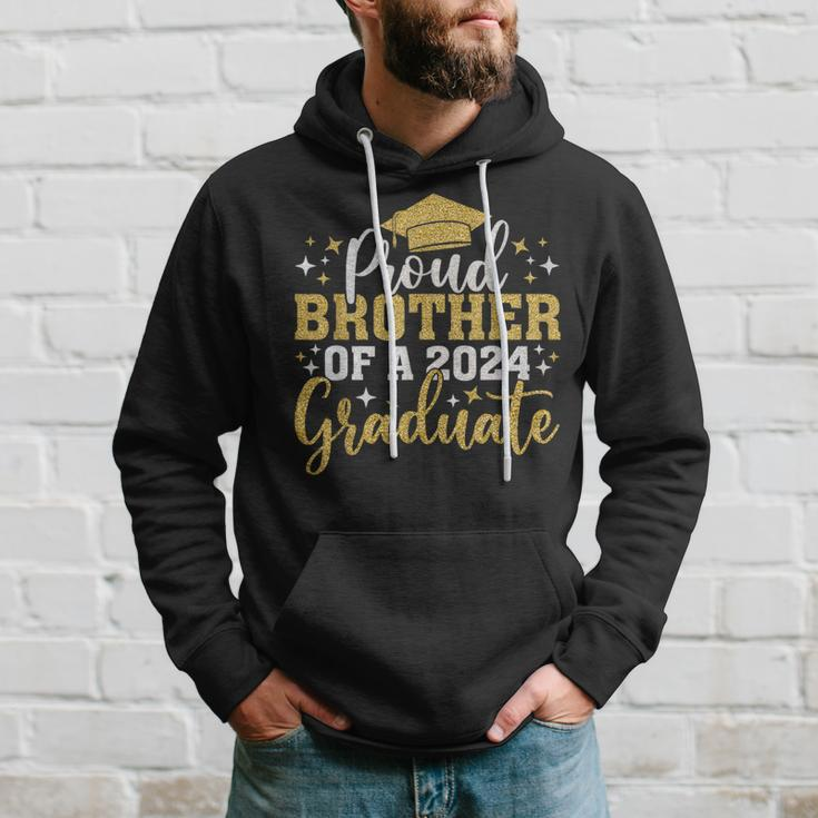 Brother Senior 2024 Proud Brother Of Class Of 2024 Graduate Hoodie Gifts for Him