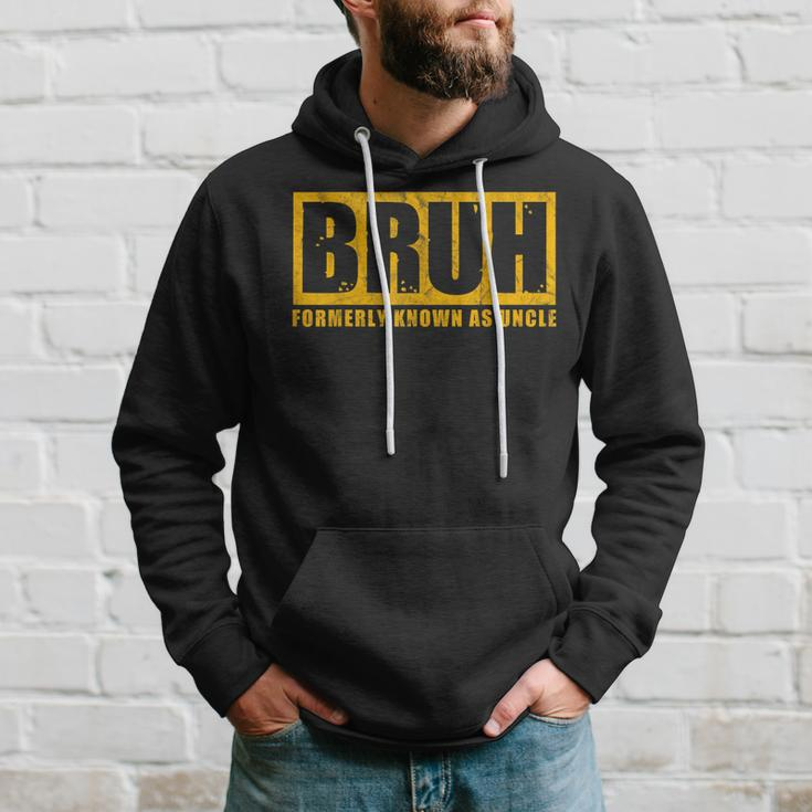 Bruh Formerly Known As Uncle Vintage Father's Day Men Hoodie Gifts for Him
