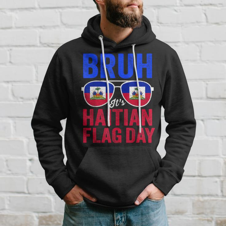 Bruh It's Haitian Flag Day Haiti Flag Boys Toddler Hoodie Gifts for Him