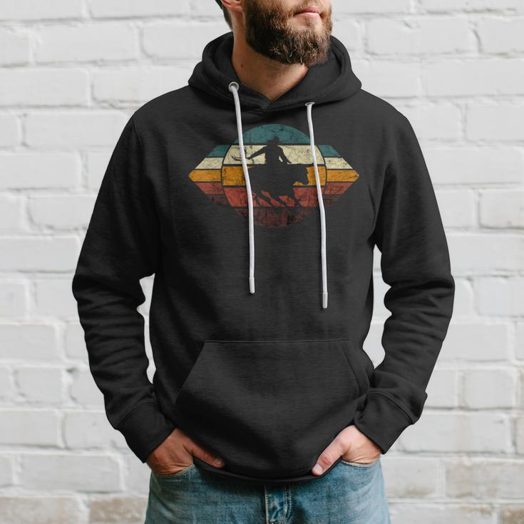 Bull Rider Rodeo Western Cowboy Retro Vintage Bull Riding Hoodie Gifts for Him