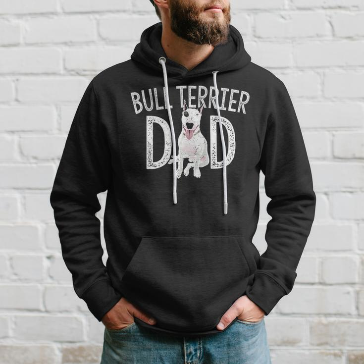 Bull Terrier Dad Dog Lover Owner Bull Terrier Daddy Hoodie Gifts for Him