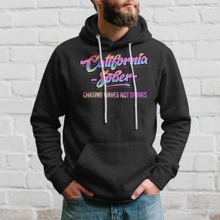 California Sober Chasing Waves Recovery Legal Implications Hoodie Gifts for Him