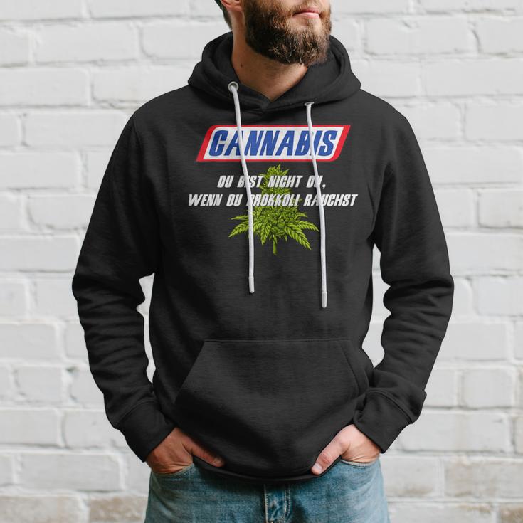 With Cannabis Du Bist Nicht Du Wenn Du Brokkoli Rauchst Motif Hoodie Geschenke für Ihn