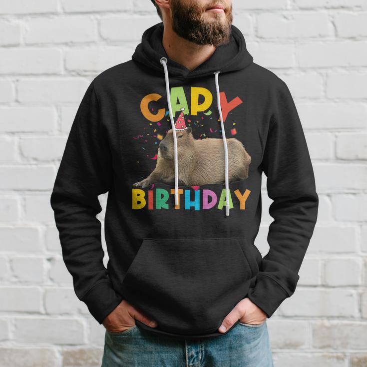 Capy Birthday Capybara Animals Boys Girls Birthday Hoodie Gifts for Him