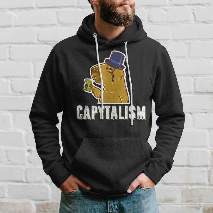 Capybara Capytalism Capitalism Capybara Hoodie Gifts for Him