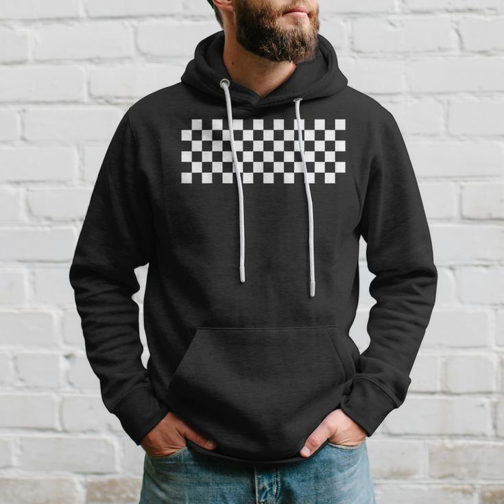 Car Racing Checkered Finish Line Flag Automobile Motor Race Hoodie Gifts for Him