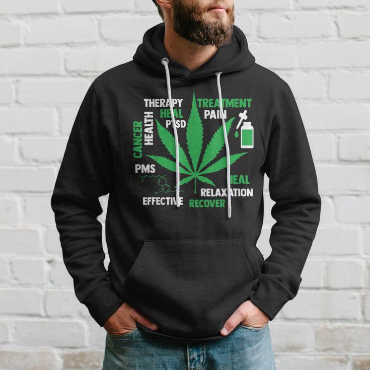 Cbd Oil Cannabinoid Hemp Heals Therapy Quote Fun Hoodie Gifts for Him