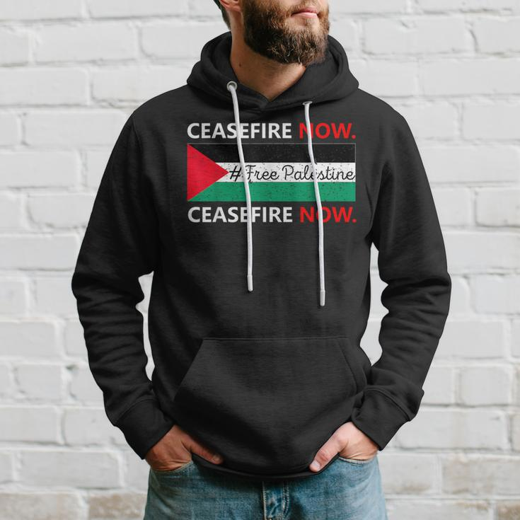Ceasefire Now In Palestine Gaza Cease Fire Not In Our Name Hoodie Gifts for Him