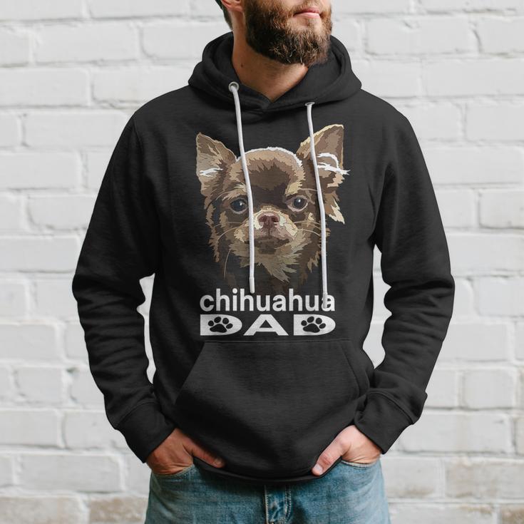 Chihuahua Langhaariger Papa Lustigerater Hund Chiwawa Papa Kapuzenpullover Geschenke für Ihn