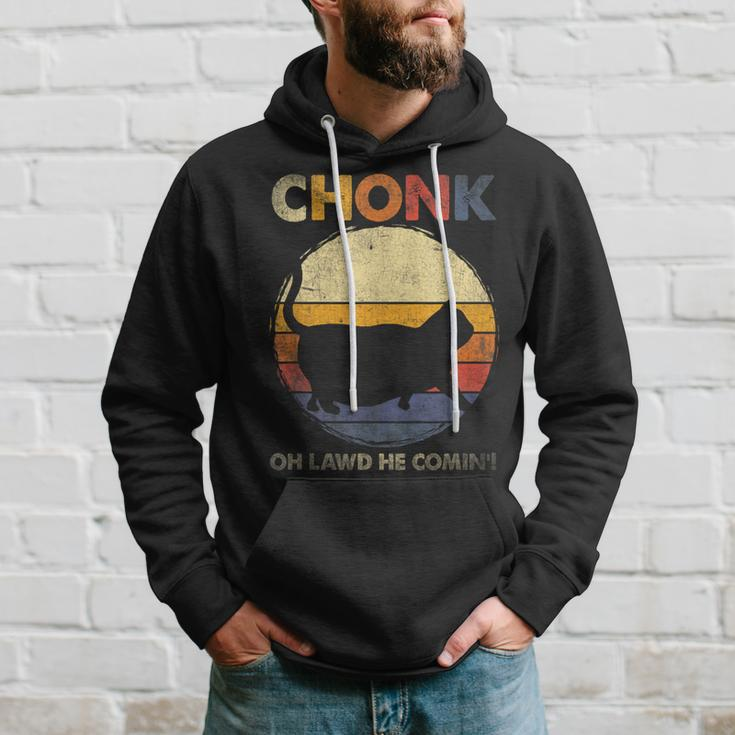 Chonk Cat Big Meme Retro Style Vintage Cats Memes Hoodie Gifts for Him