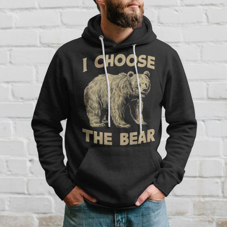 I Choose The Bear Wilderness Adventure Seeker Hoodie Gifts for Him