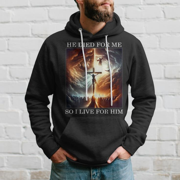 Christian Bible Verse Jesus Died For Me Good Friday Hoodie Gifts for Him