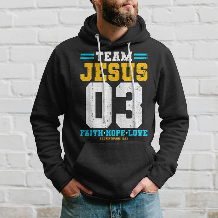 Christian Team Jesus 03 Faith Hope Love Hoodie Gifts for Him